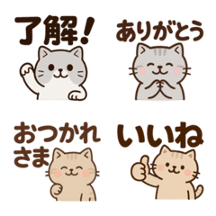 Cute British Shorthair Cat Daily Emoji