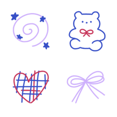 K style line art emoji