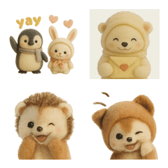 ♡ペンちゃんと仲間たちのホッコリ絵文字♡