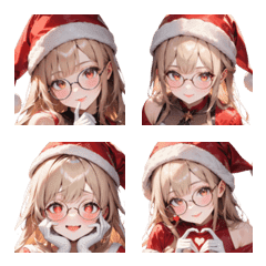 Flirty Santa Girl Emojis