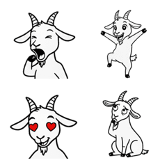 Surreal Cute Goat Emoji
