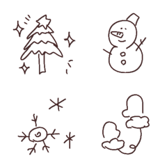 Stylish winter emoji