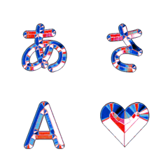 ตัวอักษรร่างแยกย้อนยุคสีรุ้ง 32