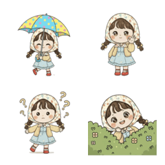 可愛小女孩表情符號， 萊拉