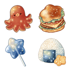 Star and moon food emoji