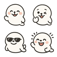 Cute Seal Emoji vol.1