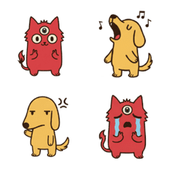 小黃狗與小紅貓的日常生活