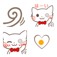 Red Ribbon Cat Butler of Emoji