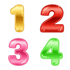 อิโมจิตัวเลข วิบวับ 0-9