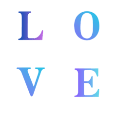 Colorful letters and numbers emoji4