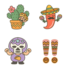 ハッピータコスの絵文字②(メキシカン)