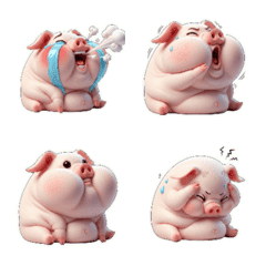 またね、おとぼけピンクのブタさん！