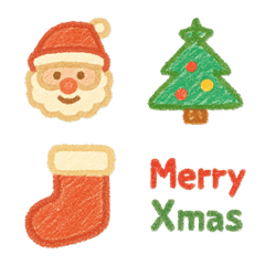 Christmas Crayon Emoji vol.2
