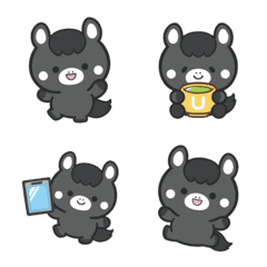 まんまる黒ウマさんの絵文字１