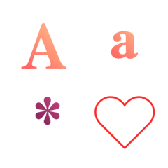 Colorful letters and numbers emoji 5