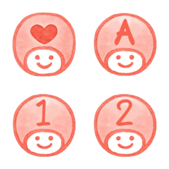 NUMBERS/ALPHABETS/RED Emoji