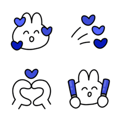 青推しのうさぎ絵文字