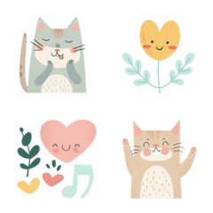 北欧ねこちゃん大人かわいい絵文字②