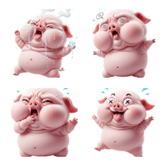 怒りでブレる！とんちんかんなピンクのブタ