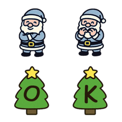 かわいいクリスマス+26英語（水色）