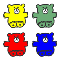 bear no emoji colorful