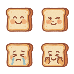 可愛好吃的吐司(奶茶色)