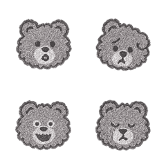 捲毛泰迪熊好可愛！(灰色)