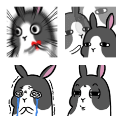 Ferocious rabbit Stickers 7
