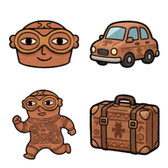 土偶さんたちの絵文字+ちょっと旅行