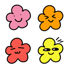 Moving flower emojis!