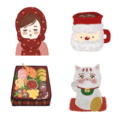 Winter-themed emojis