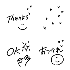 Cute, hand-drawn emojis