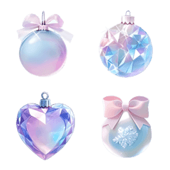 Pastel Sparkle Christmas Emoji