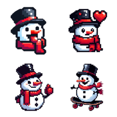 Cute Snowman Emoji 2