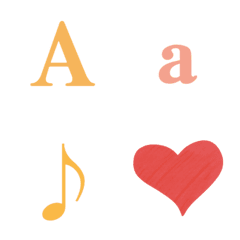 Colorful letters and numbers emoji 7