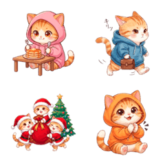 Hoodie Cats Emoji Dairy-Year-round