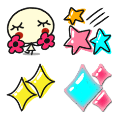 What a cute emoji! sparkly!