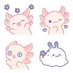 六角恐龍與小小海生物表情貼