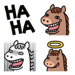 ややクセ強。ぽってりお馬さん。絵文字7