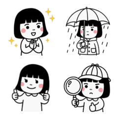 Kuromame-chan's simple monochrome