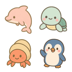 "Yurukawa Creatures Stickers"