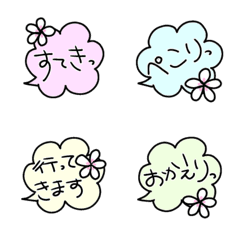 Puamelia flower greeting Emoji.