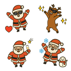 Gentle Santa & Reindeer