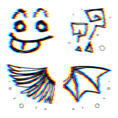 GLITCH RGB 2 - Emoji Style