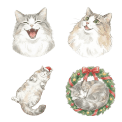 ノルジャン絵文字 まったりポーズと冬 Xmas