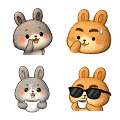吐兔及吐兔寶的表情貼登場