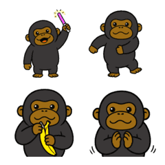 ゴリラのこさむ～動く絵文字～