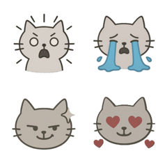 もっちり猫のゆるリアクション絵文字