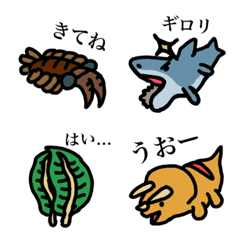 Ancient creatures made by my son.