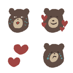 Handwritten bear with rich expressions